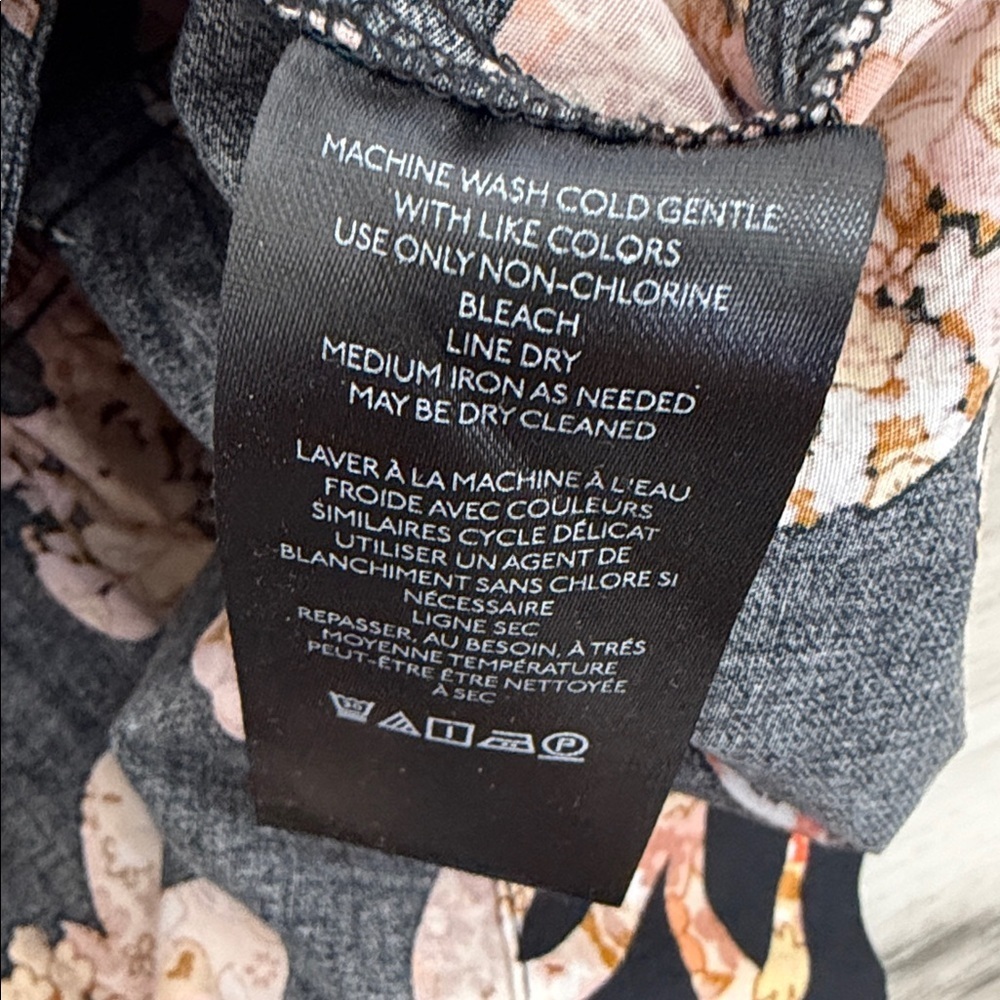 Anthropology Somerset Floral Mini Dress with Pink and Orange Accents size XS - Picture 12 of 15